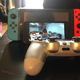 Yes, that’s me using a PS4 controller to play Xbox games on an Apple phone leaning up against a Nintendo console. How’s that for Corporate Synergy®?
